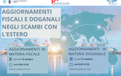 Aggiornamenti fiscali e doganali negli scambi con l'estero