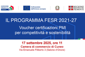 Voucher Certificazioni PMI per competitività e sostenibilità – bando regionale